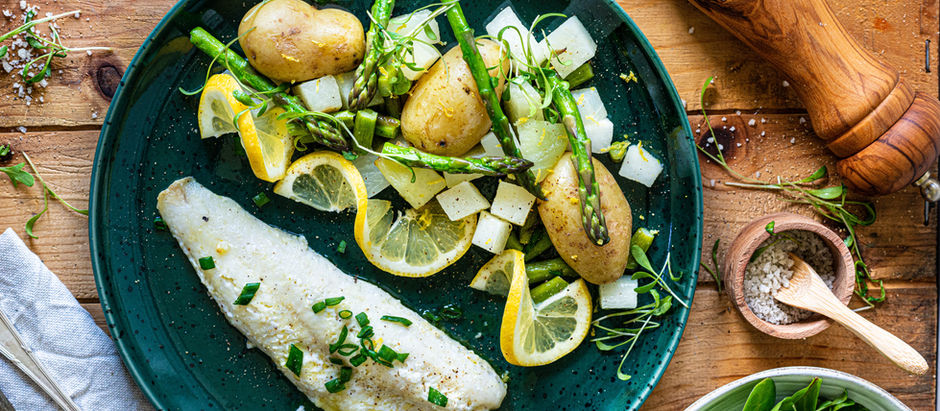 Filet de perche & légumes printaniers