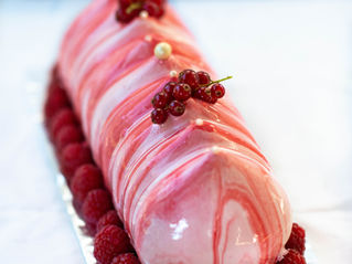 Bûche litchi - framboise
