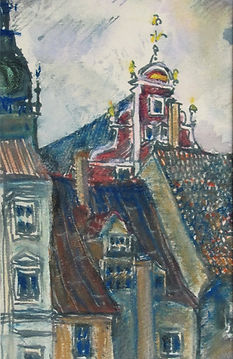 5 Пасмурный день (Рига), 1977, бумага ак