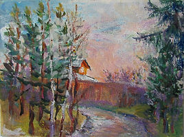 33 Дом Федора (Машино), 2009, картон мас