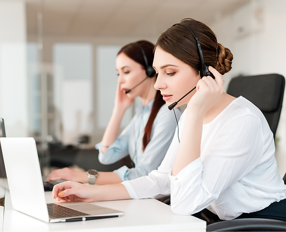 team members working at desk