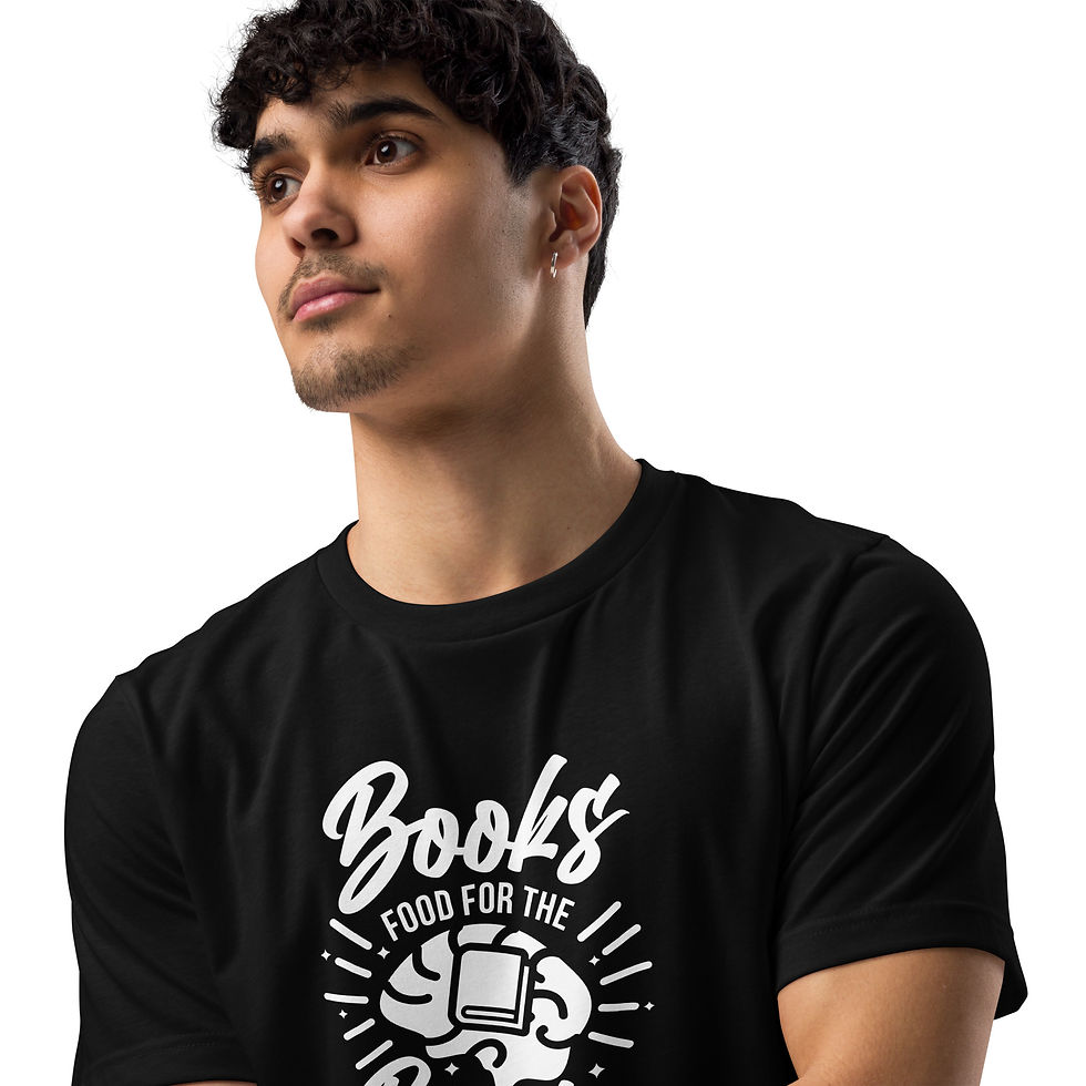 Thumbnail: Camiseta esencial eco unisex "Books good for the brain"
