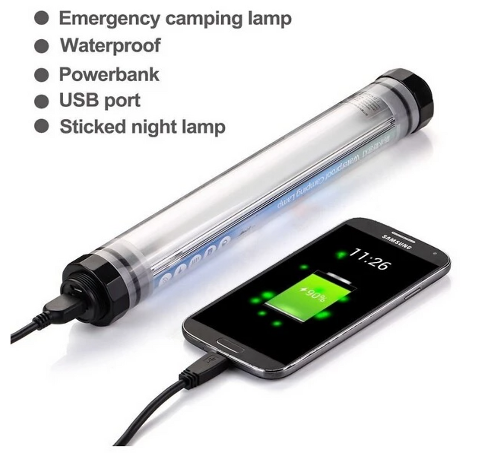 Thumbnail: LED WATERPROOF LIGHT 3.5W POWERBANK USB RECHARGEABLE