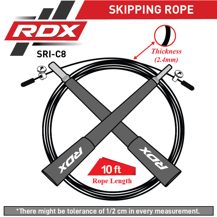 Thumbnail: RDX SKIPPING ROPE IRON C8 YELLOW