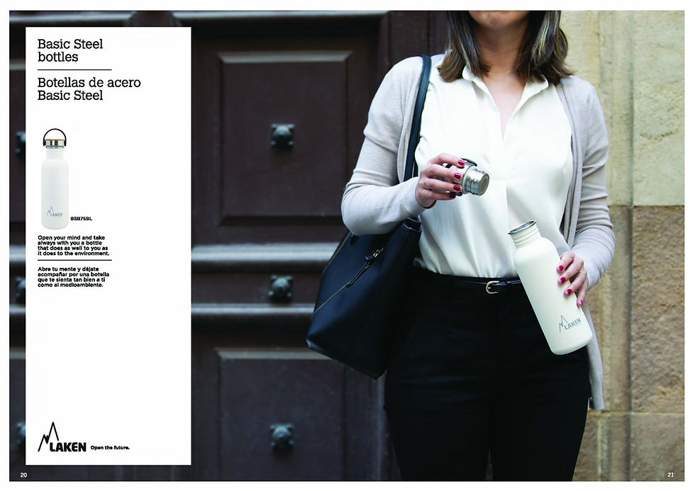 Thumbnail: LAKEN S/S BASIC BOTTLE 350ML S/S CAP PLAIN