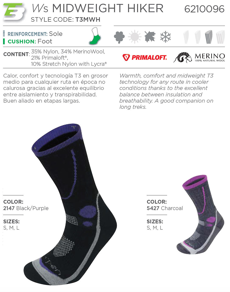 Thumbnail: LORPEN T3MWH WOMEN MIDWEIGHT HIKER