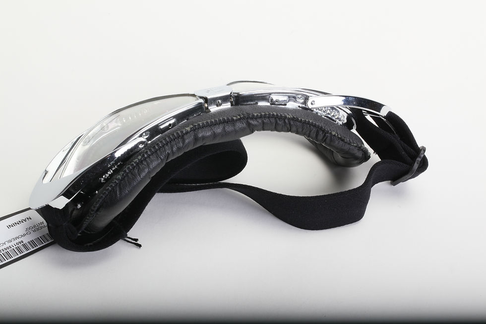 Thumbnail: NANNINI RIDER CHROME BLACK CLEAR ANTIFOG
