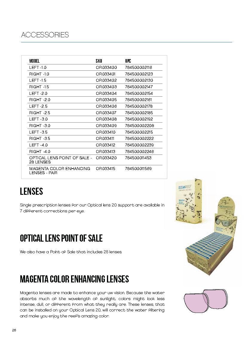 Thumbnail: OCEAN REEF OPTICAL LENS