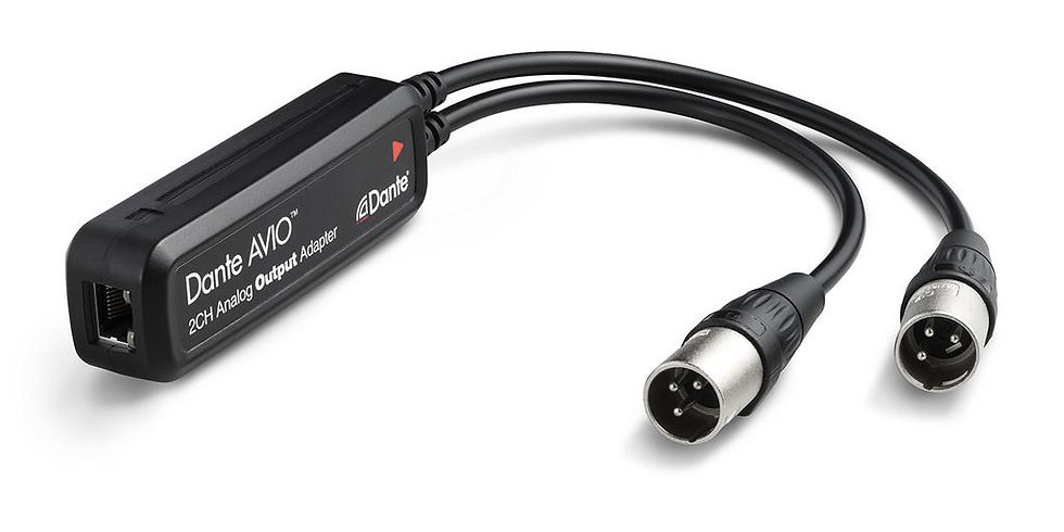 Adaptateur  AUDINATE DANTE Sortie analogique