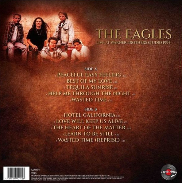 THE EAGLES LIVE AT WARNER BROTHERS STUDIO 1994