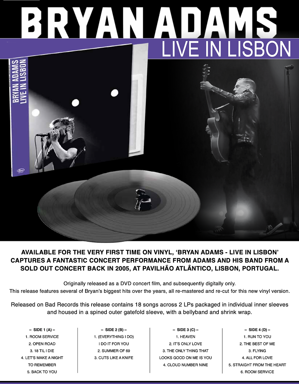 Miniature : BRYAN ADAMS LIVE IN LISBON