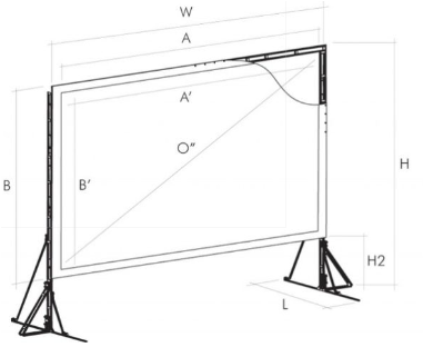 Miniature : ECRAN DE PROJECTION SUR CADRE EASYFOLDSCREEN