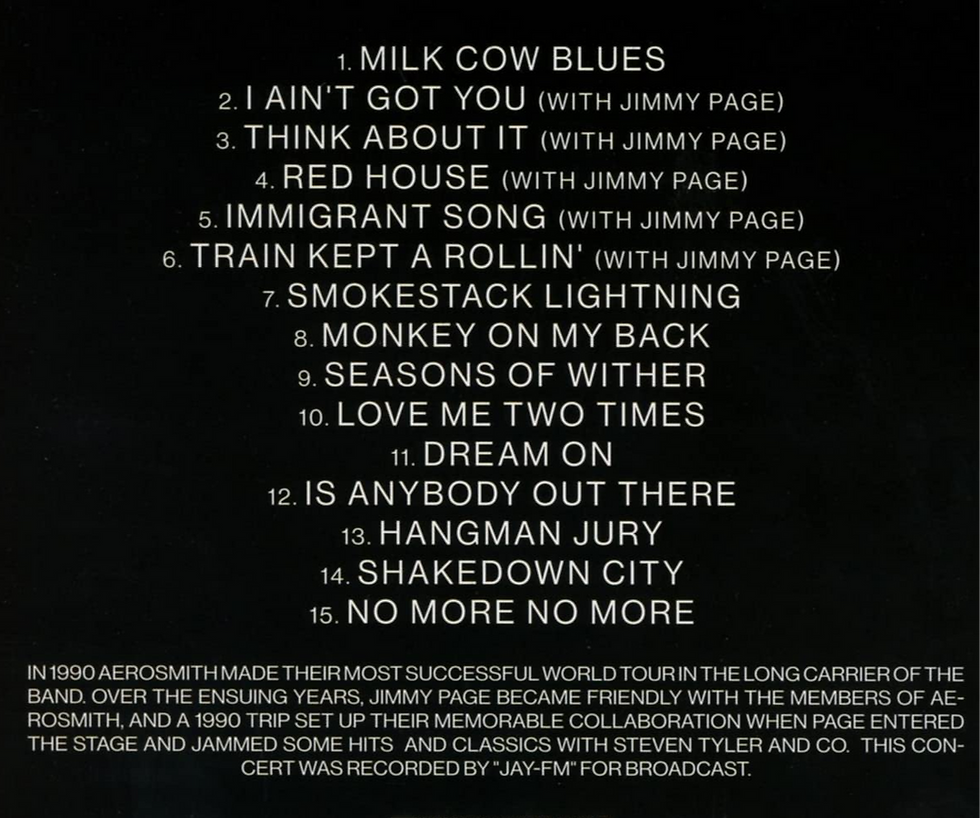 AEROSMITH LIVE ON AIR 1990