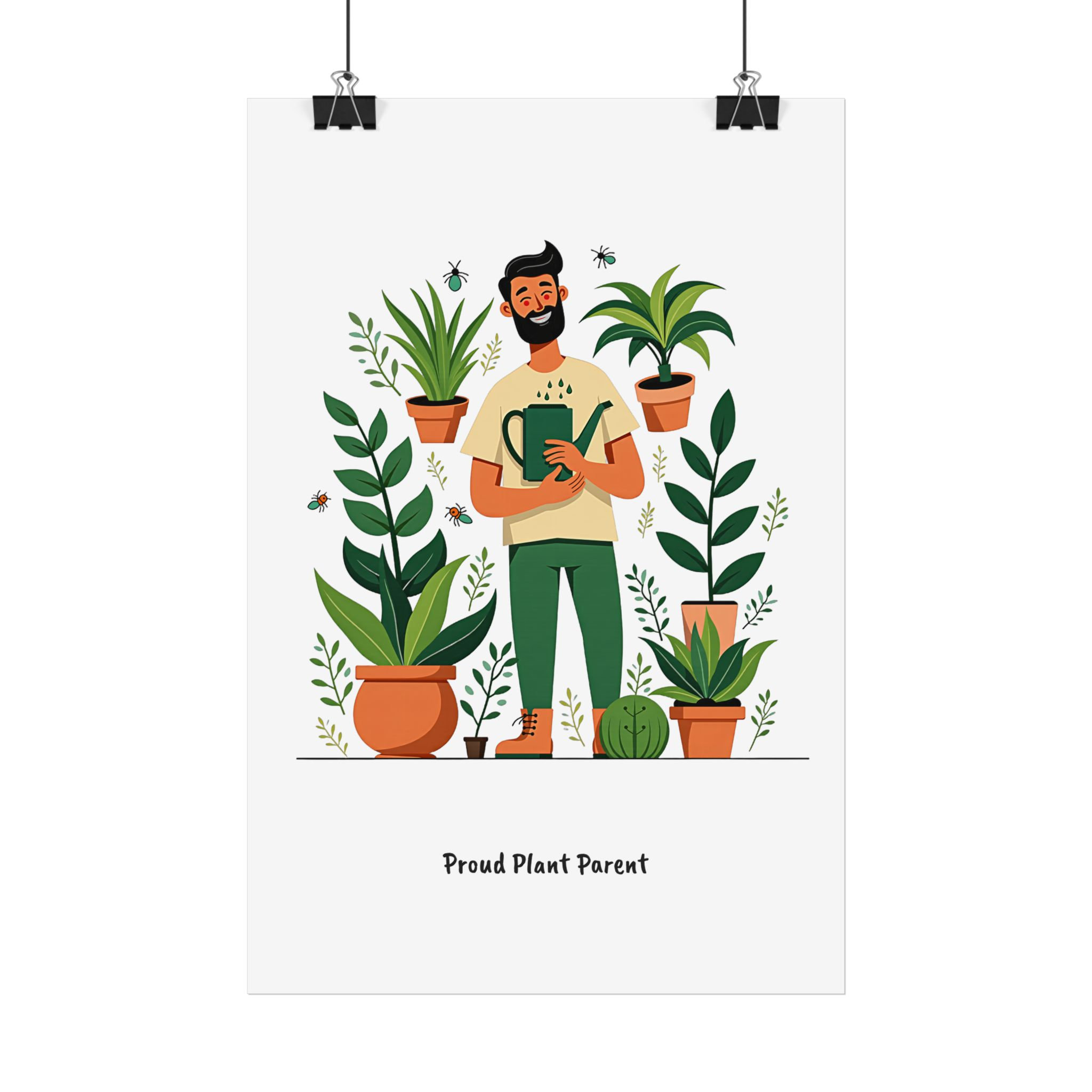 Plant Parent Poster Gift for Houseplant Dads