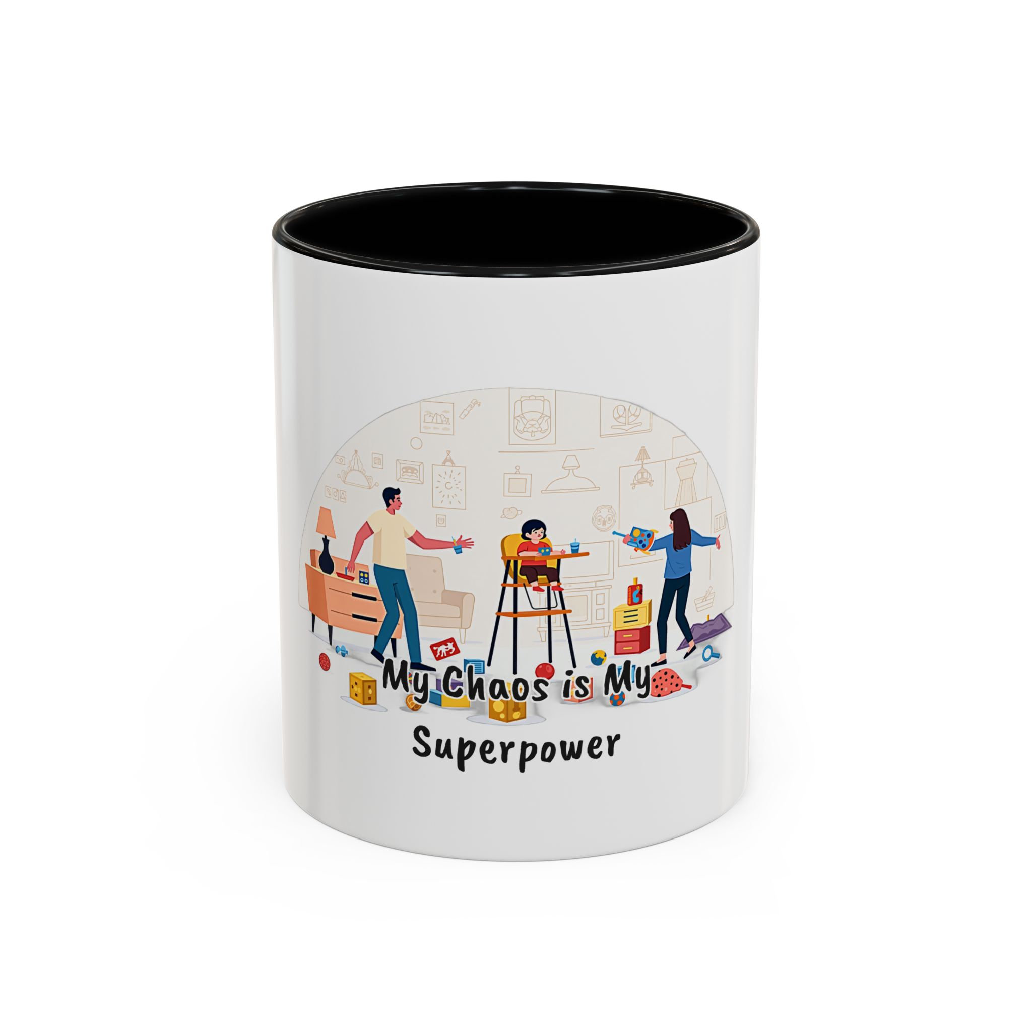 Funny Mom Coffee Mug Chaos Superpower
