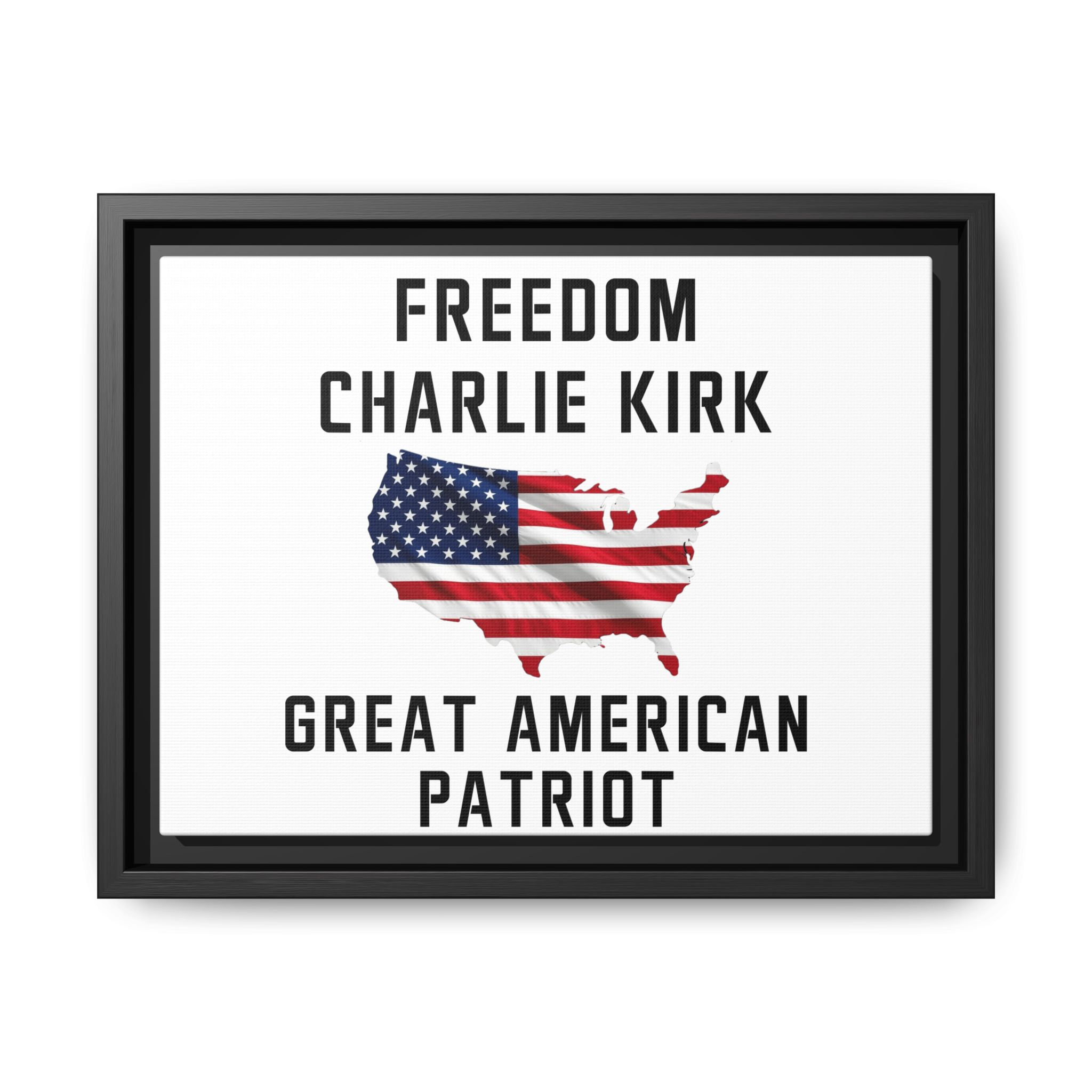 Patriotic Canvas - Charlie Kirk