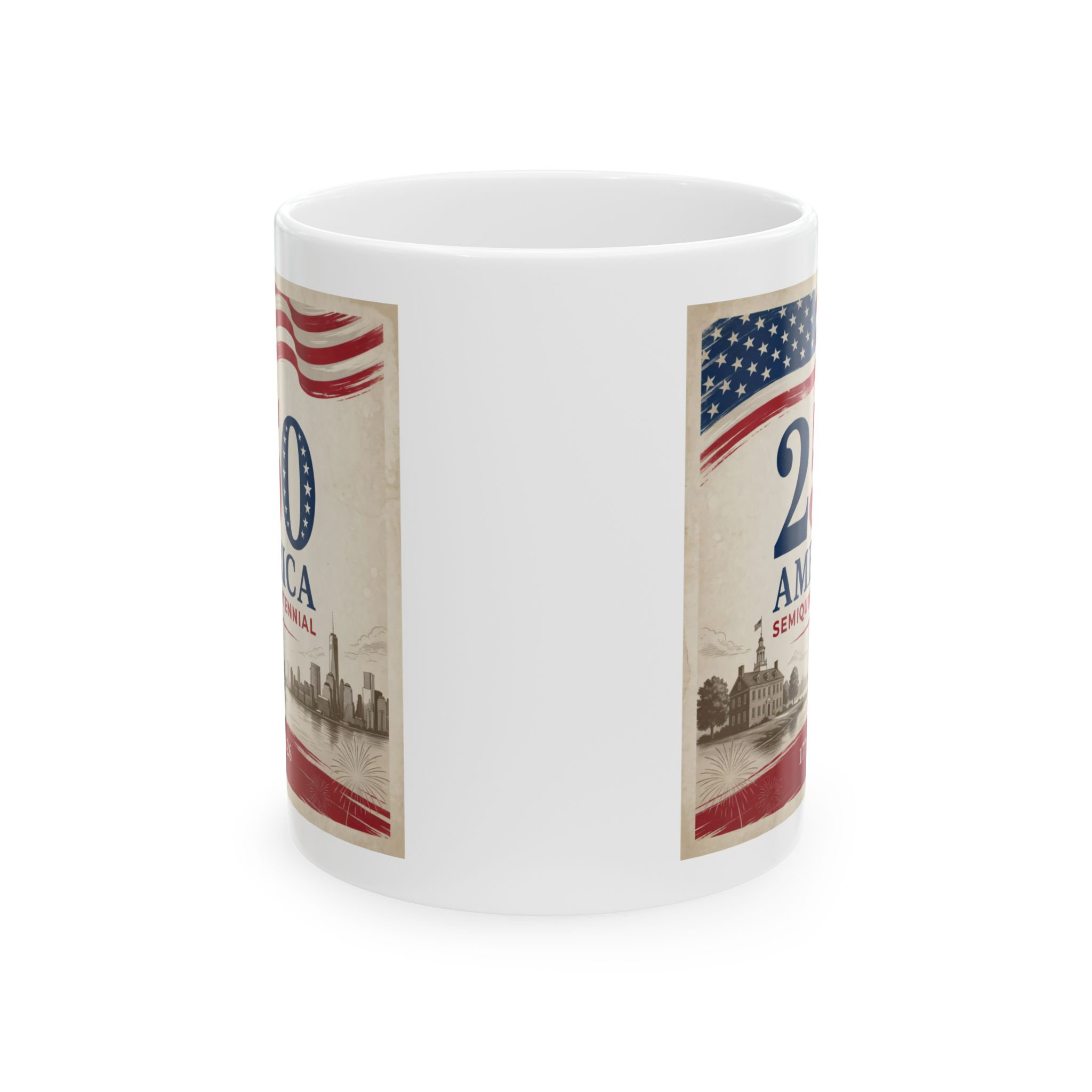 Personalized America 250 Ceramic Coffee Mug