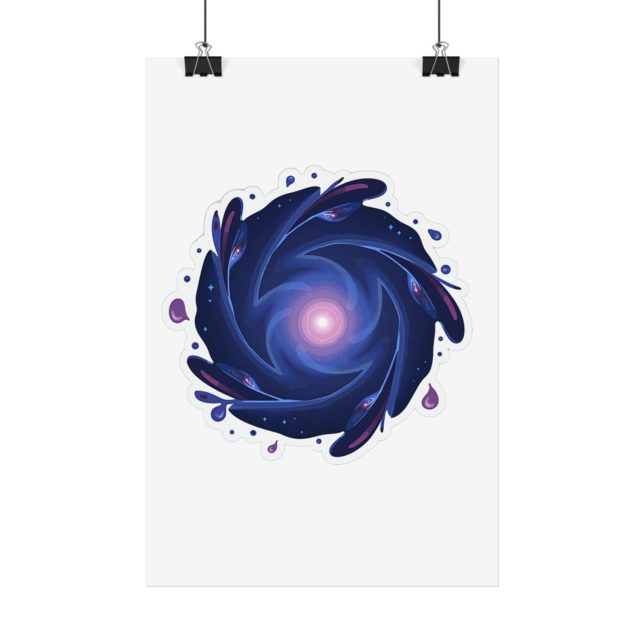 Cosmic Starry Night Sky Poster