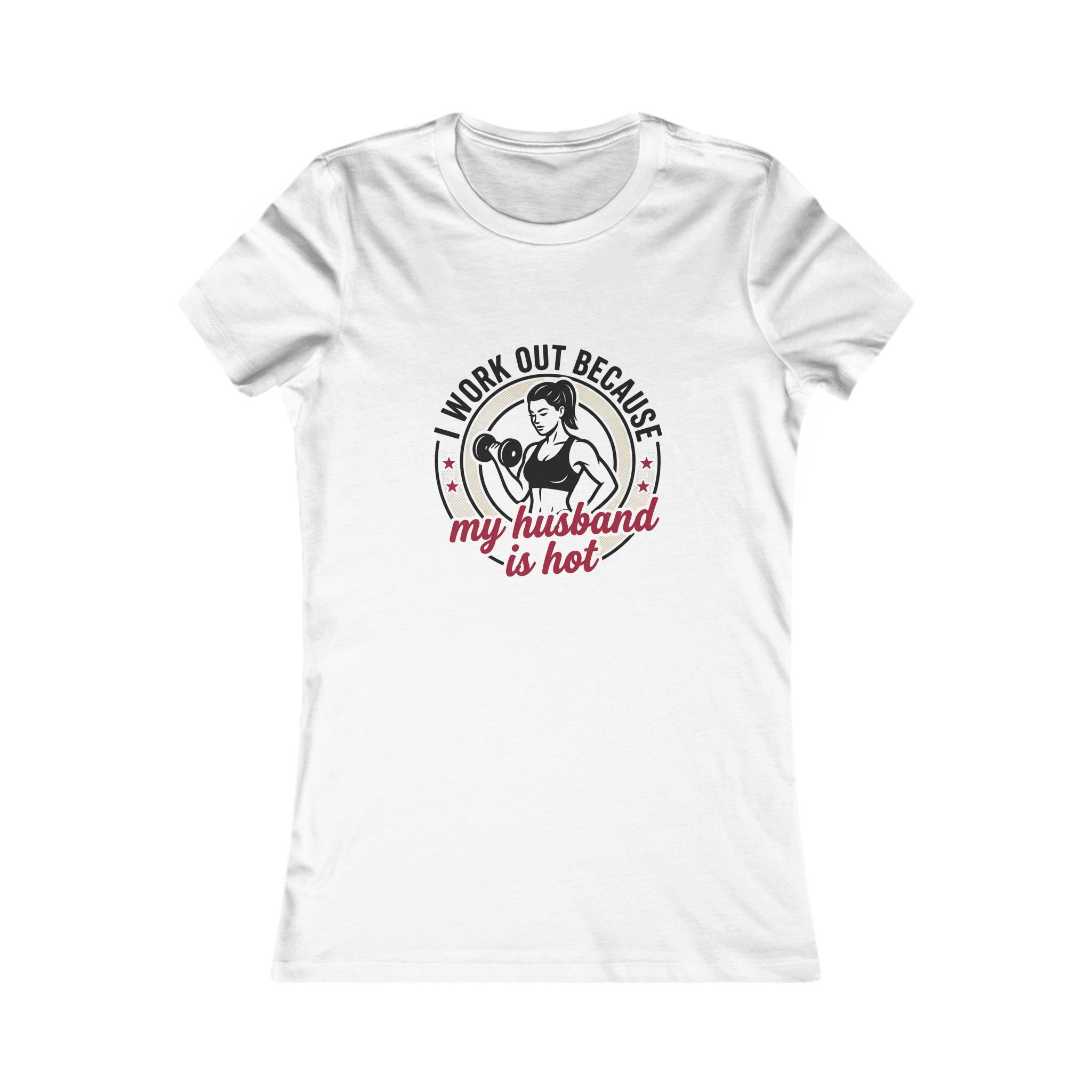Funny Wife Gym Tee My Husband Is Hot