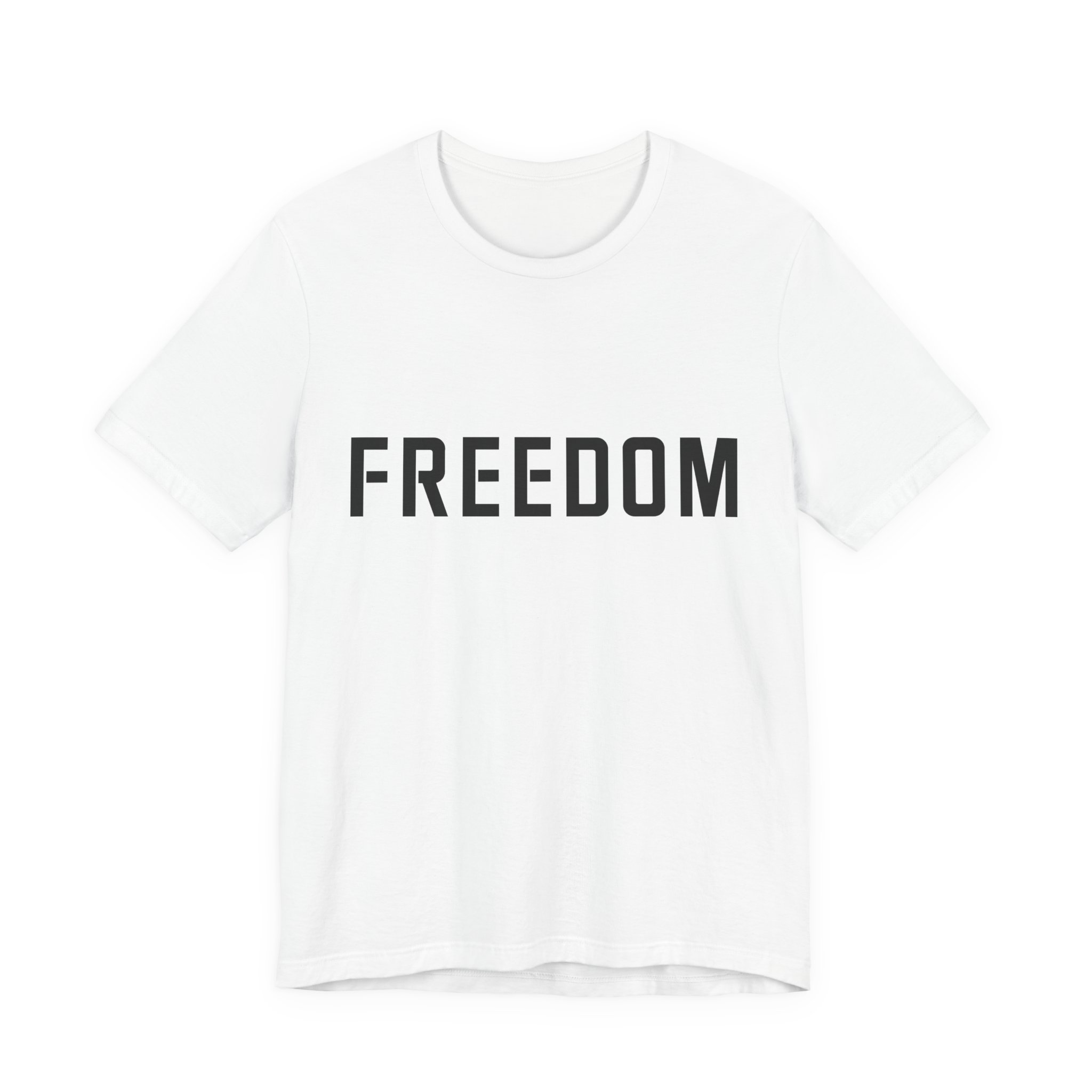 Freedom Graphic Tee — Minimalist Patriotic T-Shirt