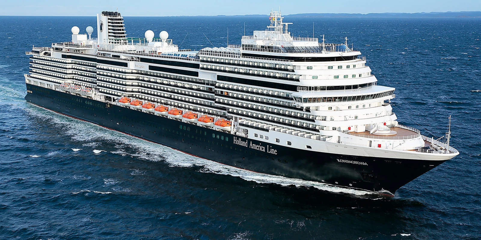 Holland America cruise ship at sea