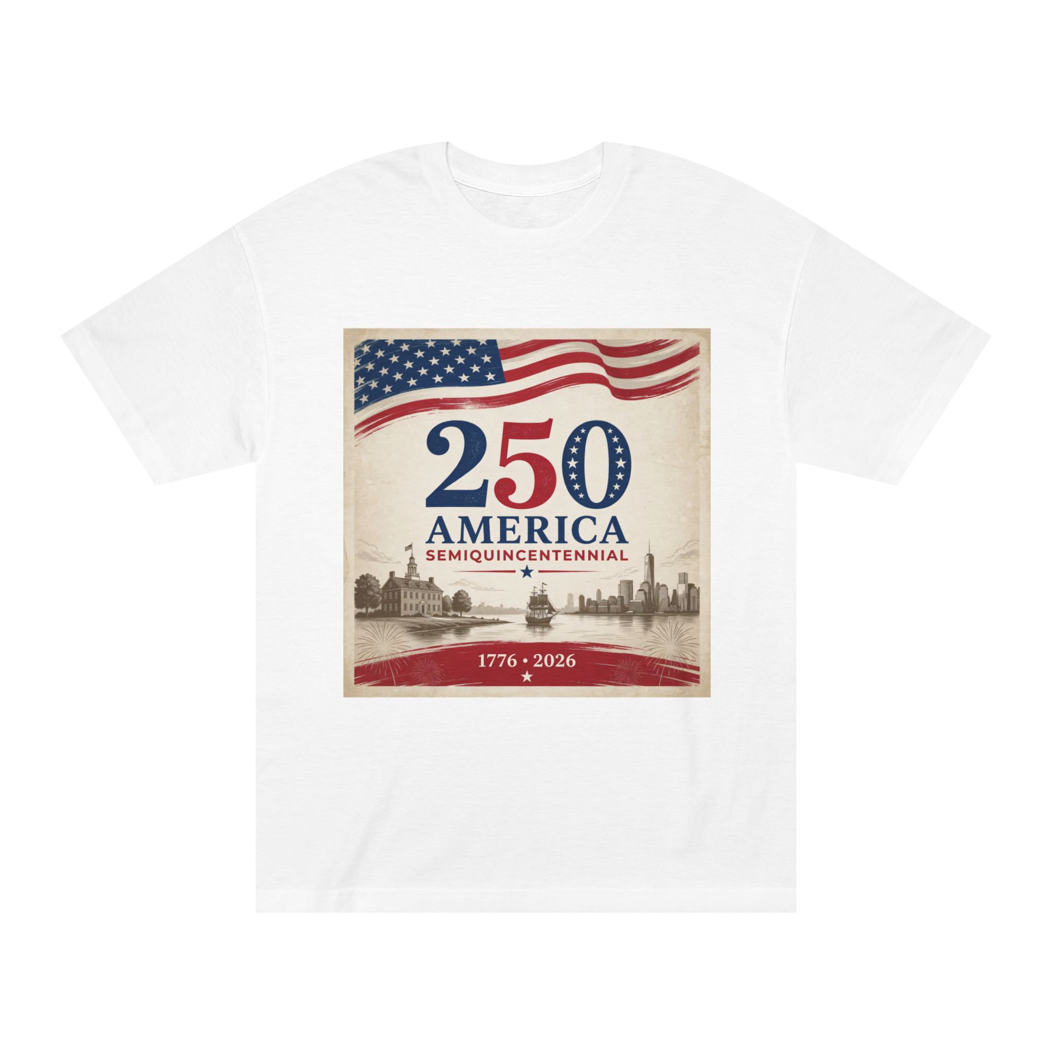 America 250 Tee - Unisex Classic Customizable T-Shirt for Sports Fans
