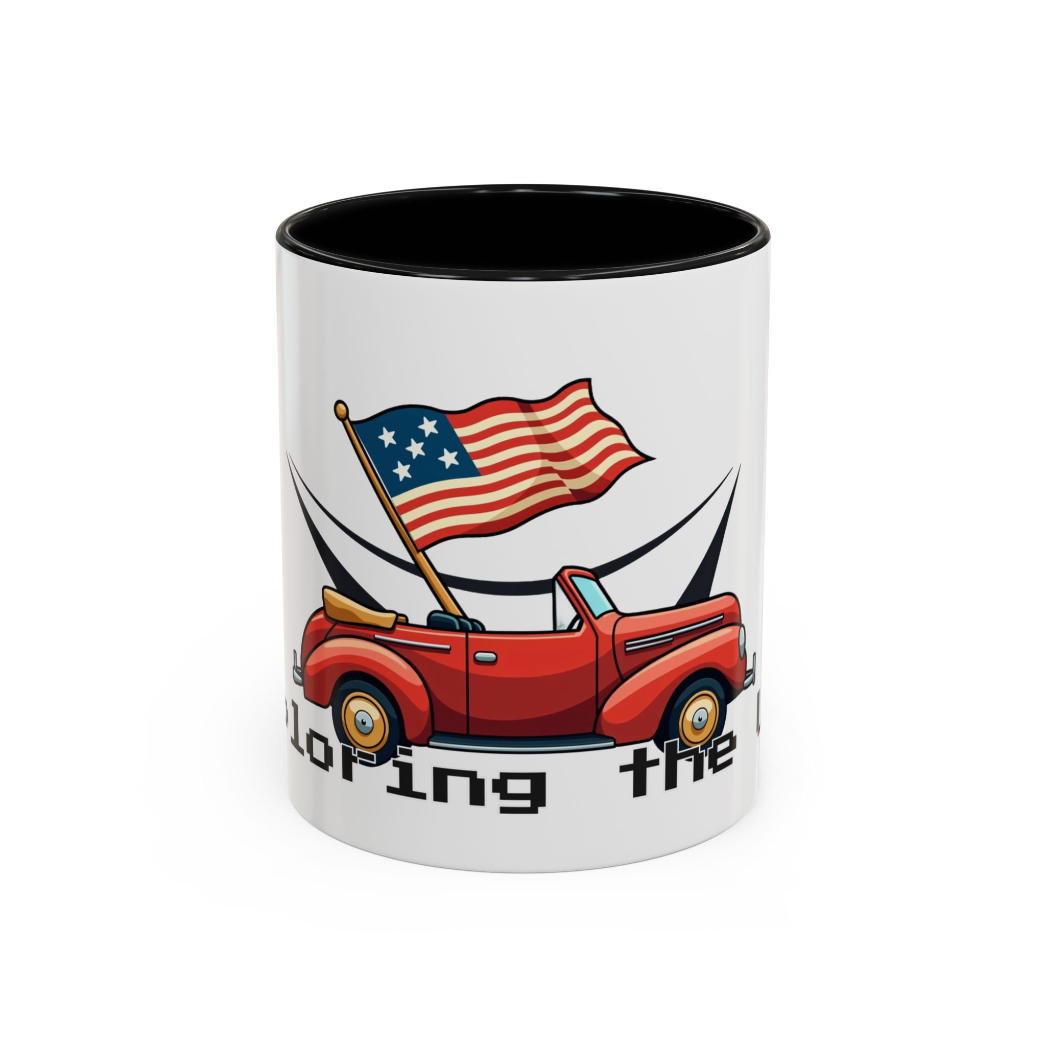 Vintage Road Trip Mug: American History Route 66 Ceramic USA Travel Gift