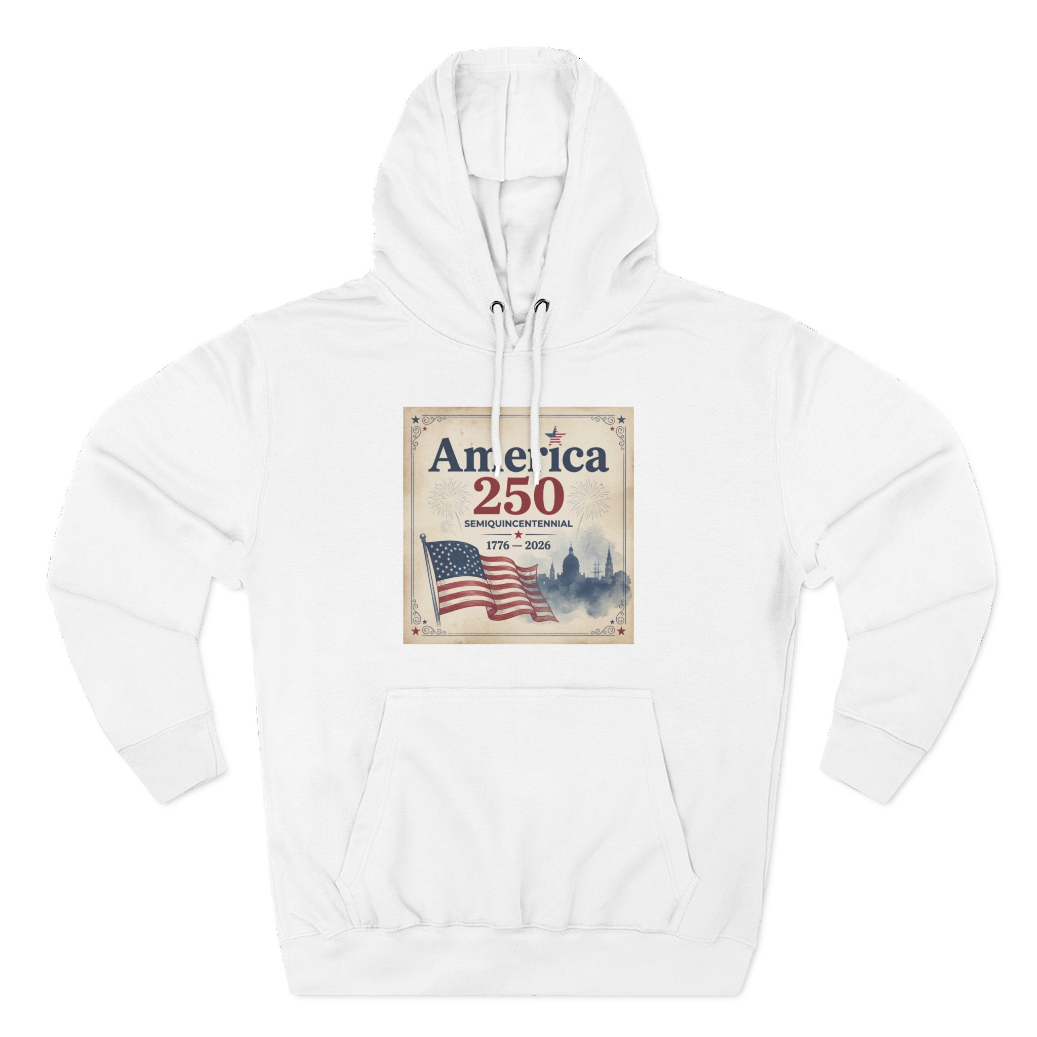 Patriotic Fleece Hoodie for History Fans