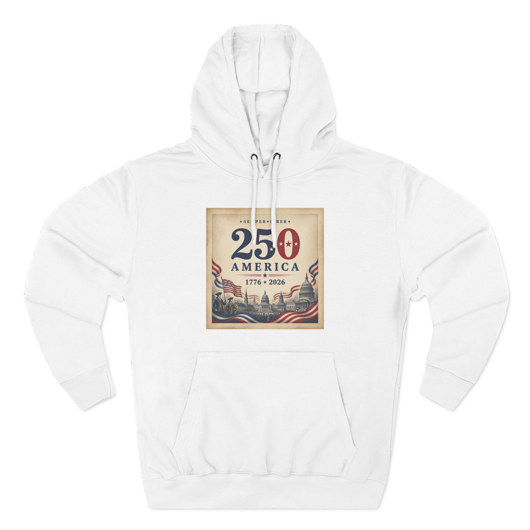 Men's Fleece Hoodie 3-Panel Design