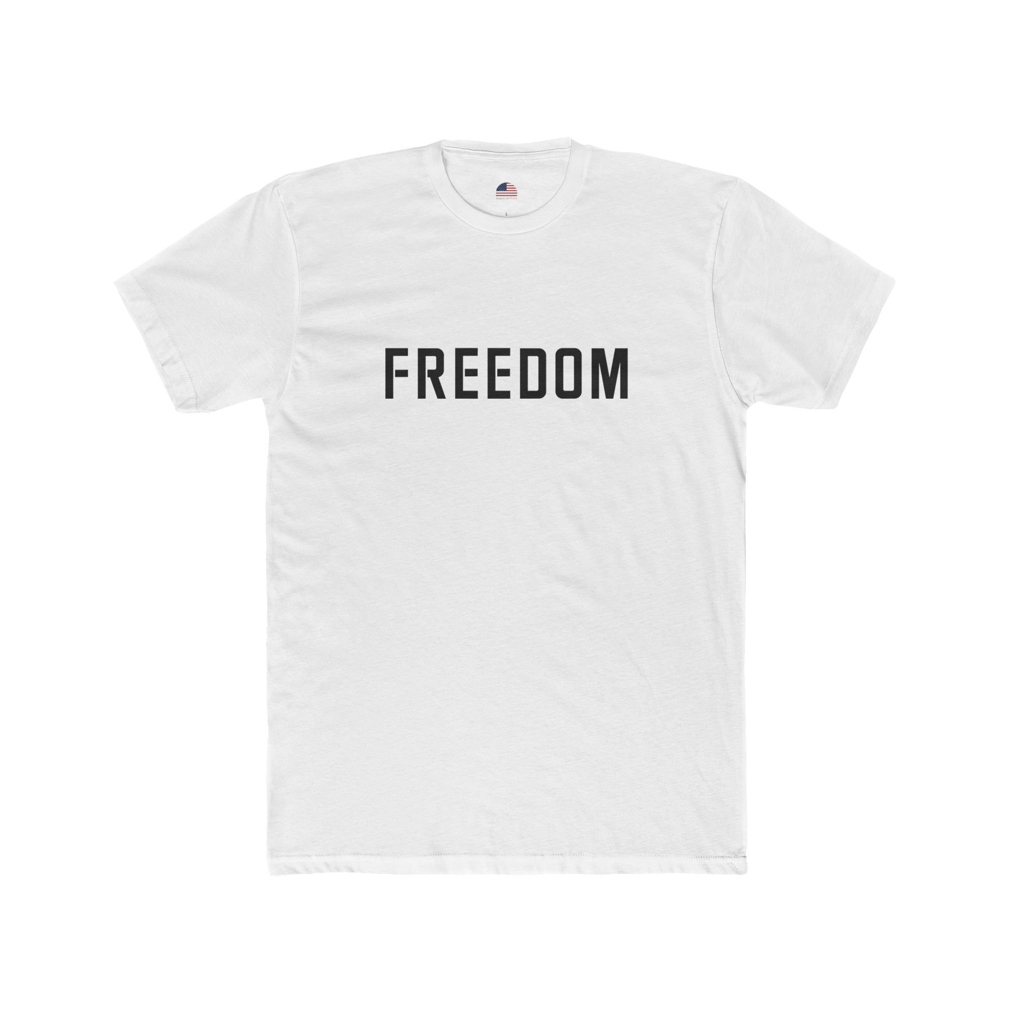 Charlie Kirk Great American Freedom Tee With US Flag Map