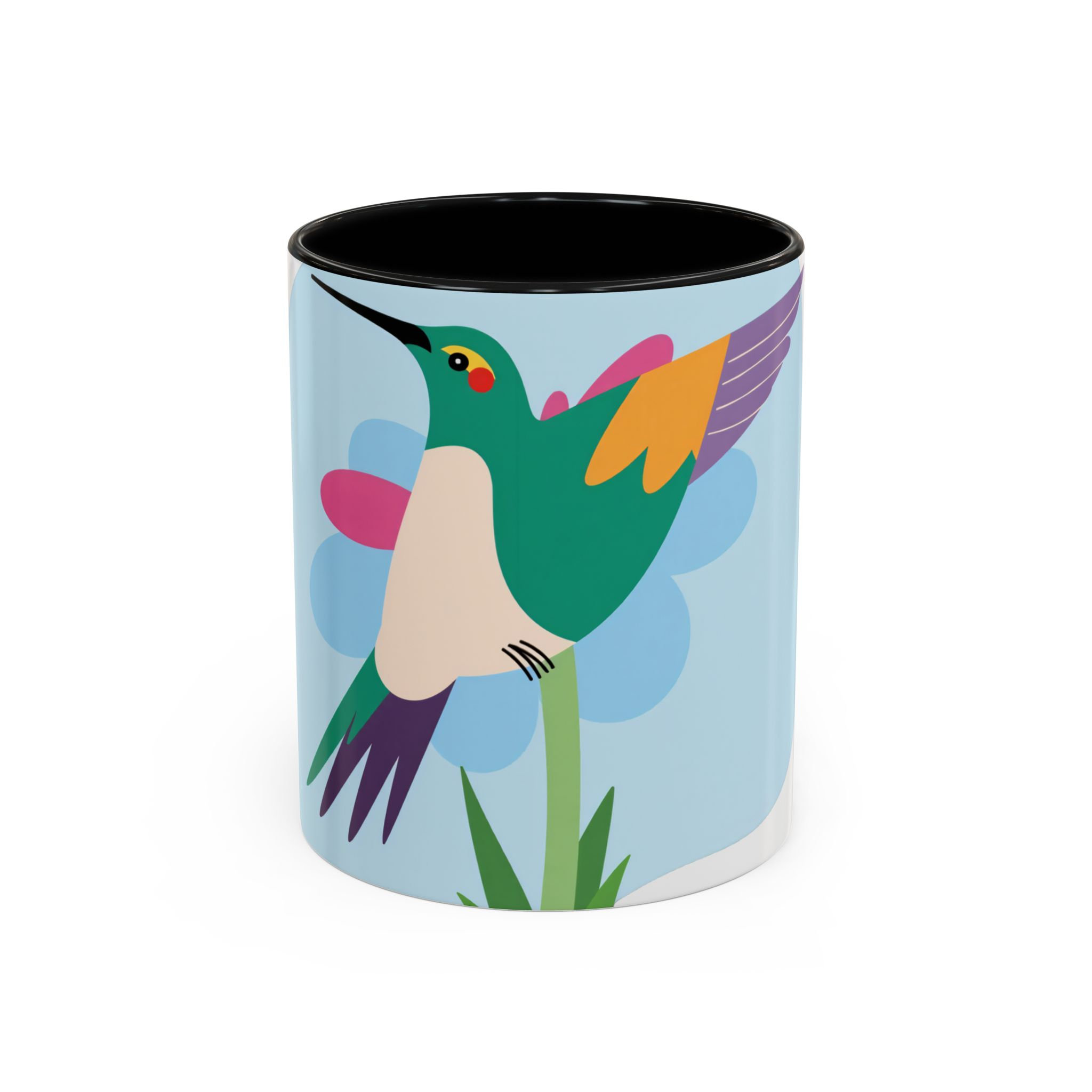 Hummingbird Ceramic Mug Nature Art