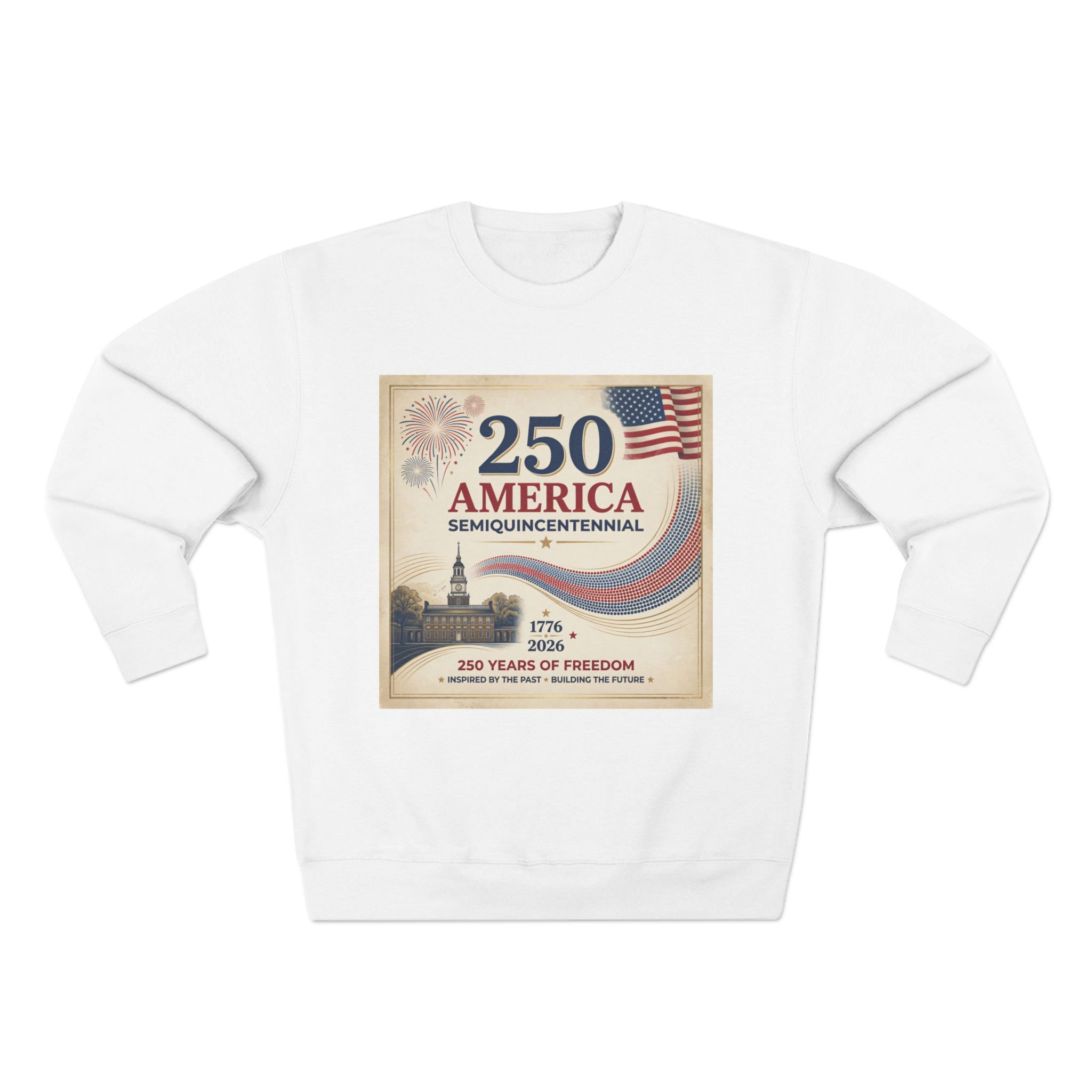 Unisex Crewneck Sweatshirt USA Heritage Hoodie for Men & Women Casual Apparel