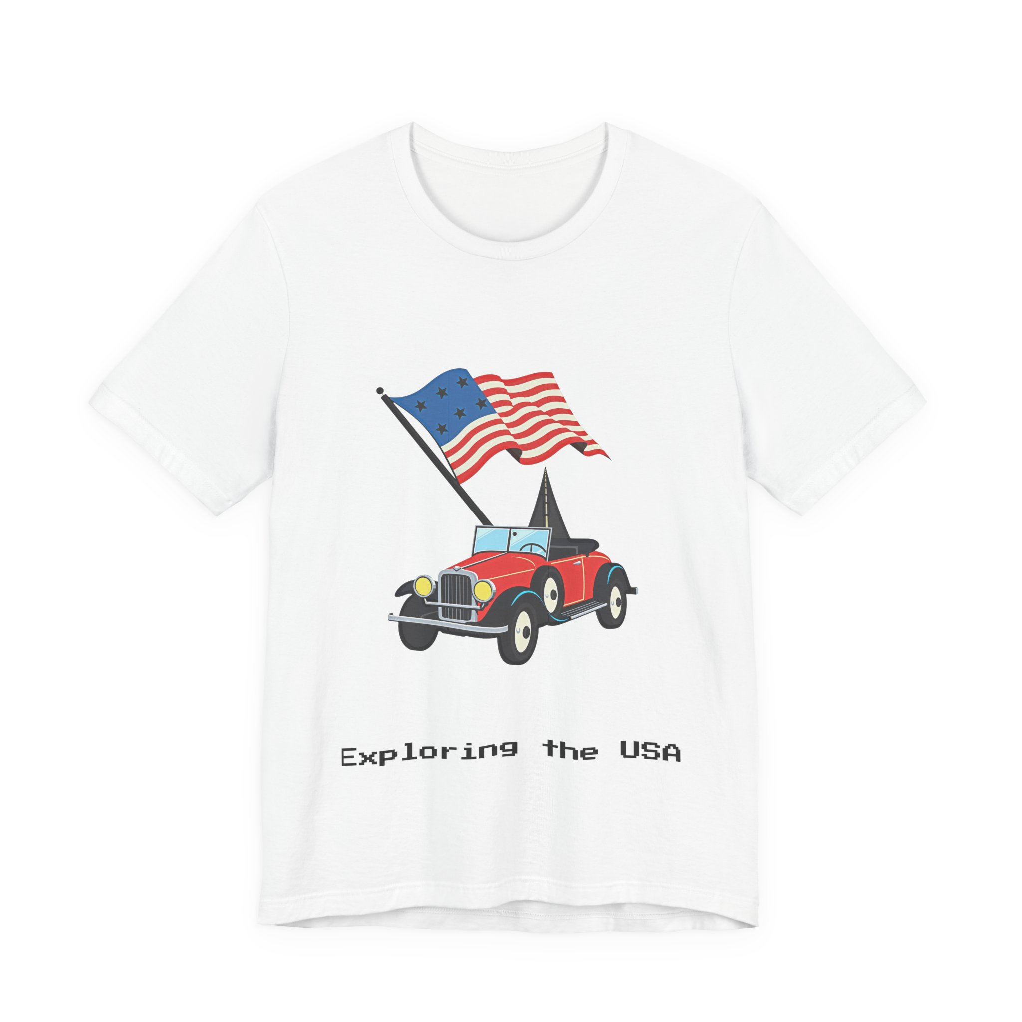American Road Trip Shirt: Route 66 USA Retro Travel Tee for Men & Women