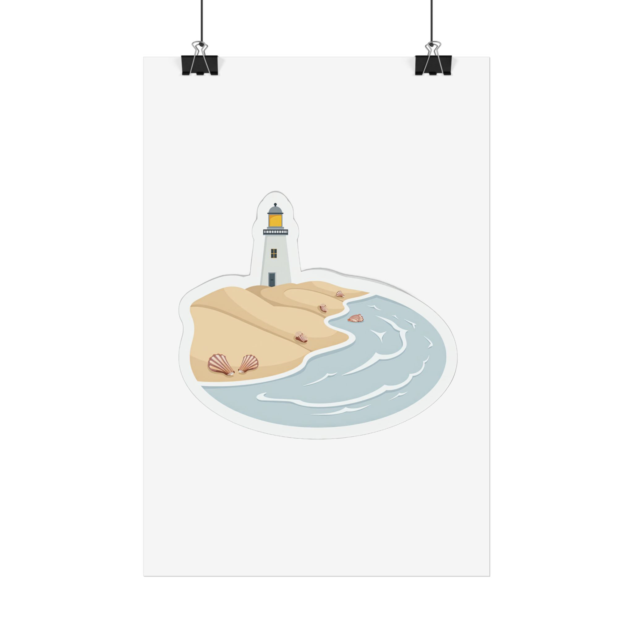 Coastal Beach Poster Art Print