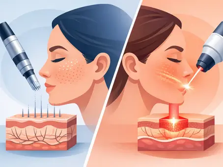 Microneedling vs Laser Resurfacing