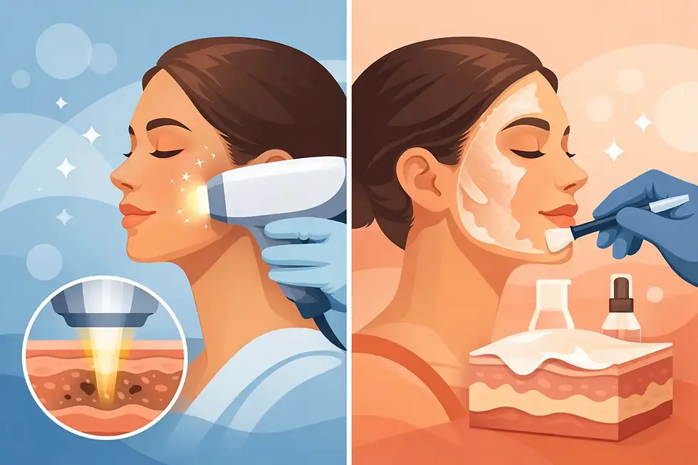 IPL Facial vs Chemical Peel: Which Fits You?