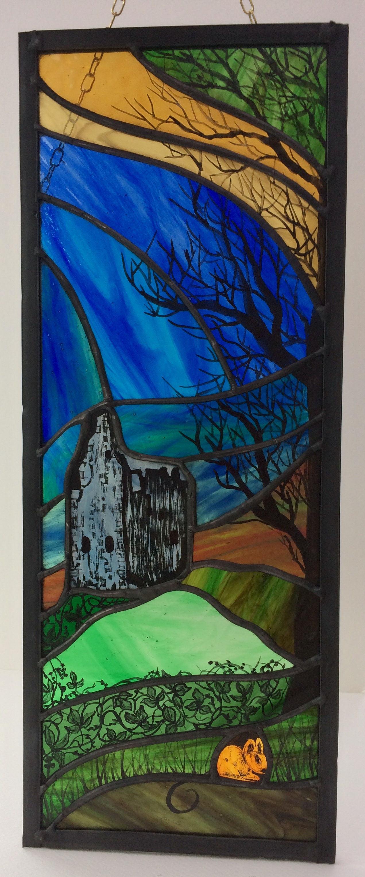 Greenan Castle - Copper foil & Lead Window Panel
