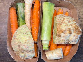 Gemüsebrühe selber machen aus Möhren Lauch Sellerie und Pastinake