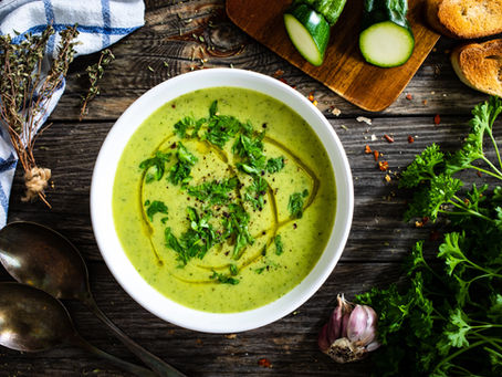 Diabetes-Friendly Zucchini (Courgette) Cream Soup – Light, Creamy & Full of Flavor