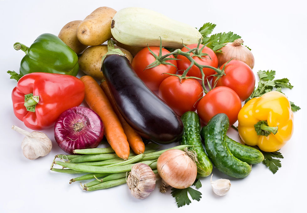 Fresh Mediterranean Vegetables – Tomatoes, Peppers, Eggplants