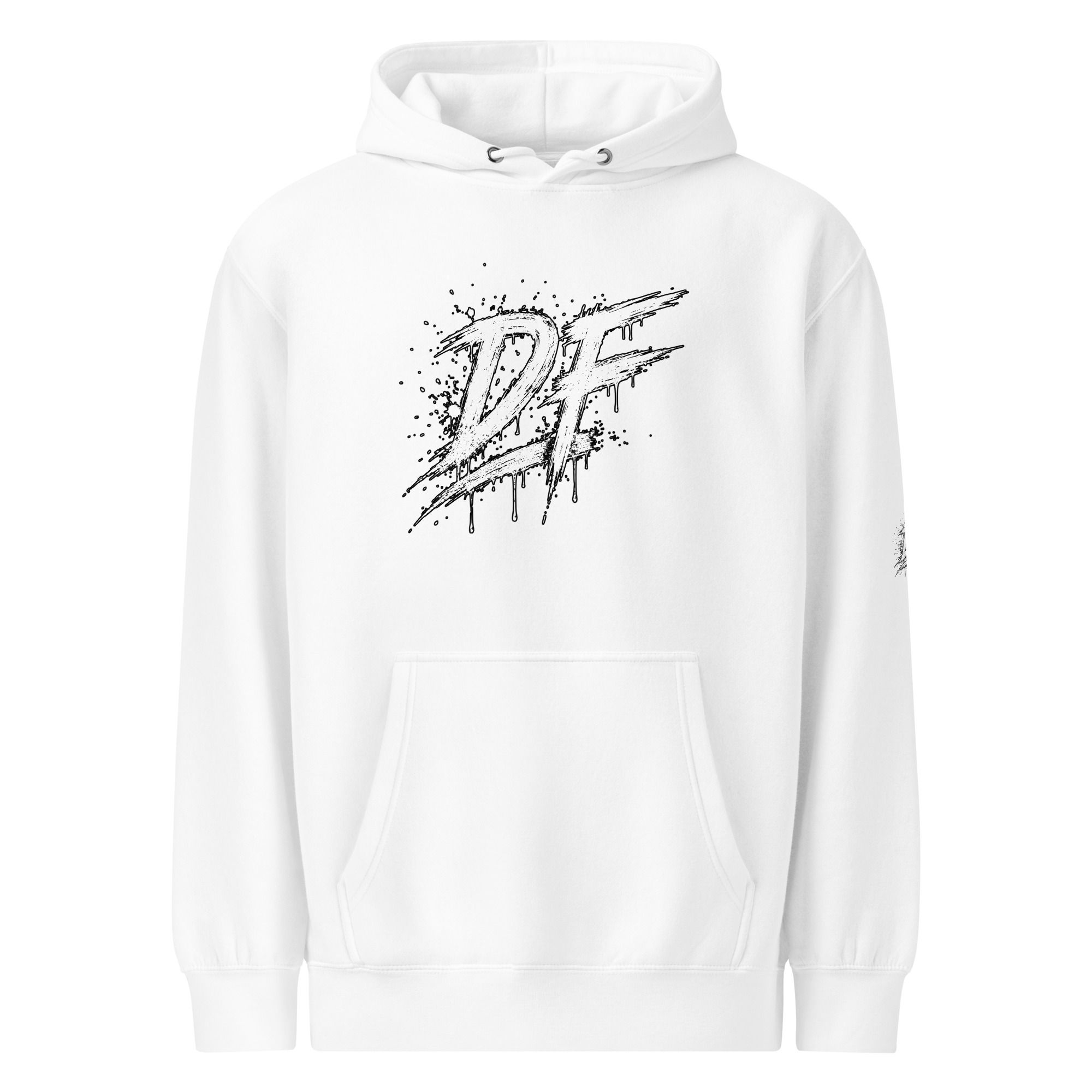 DJ Fluff Signature DF Logo Hoodie – White