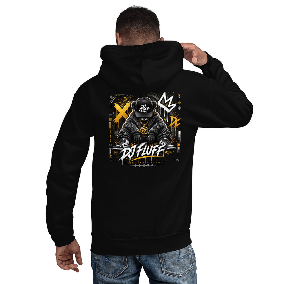 Thumbnail: DJ Fluff Lessons & Blessings Hoodie – Unisex Heavy Blend