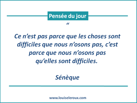 Pensée du jour