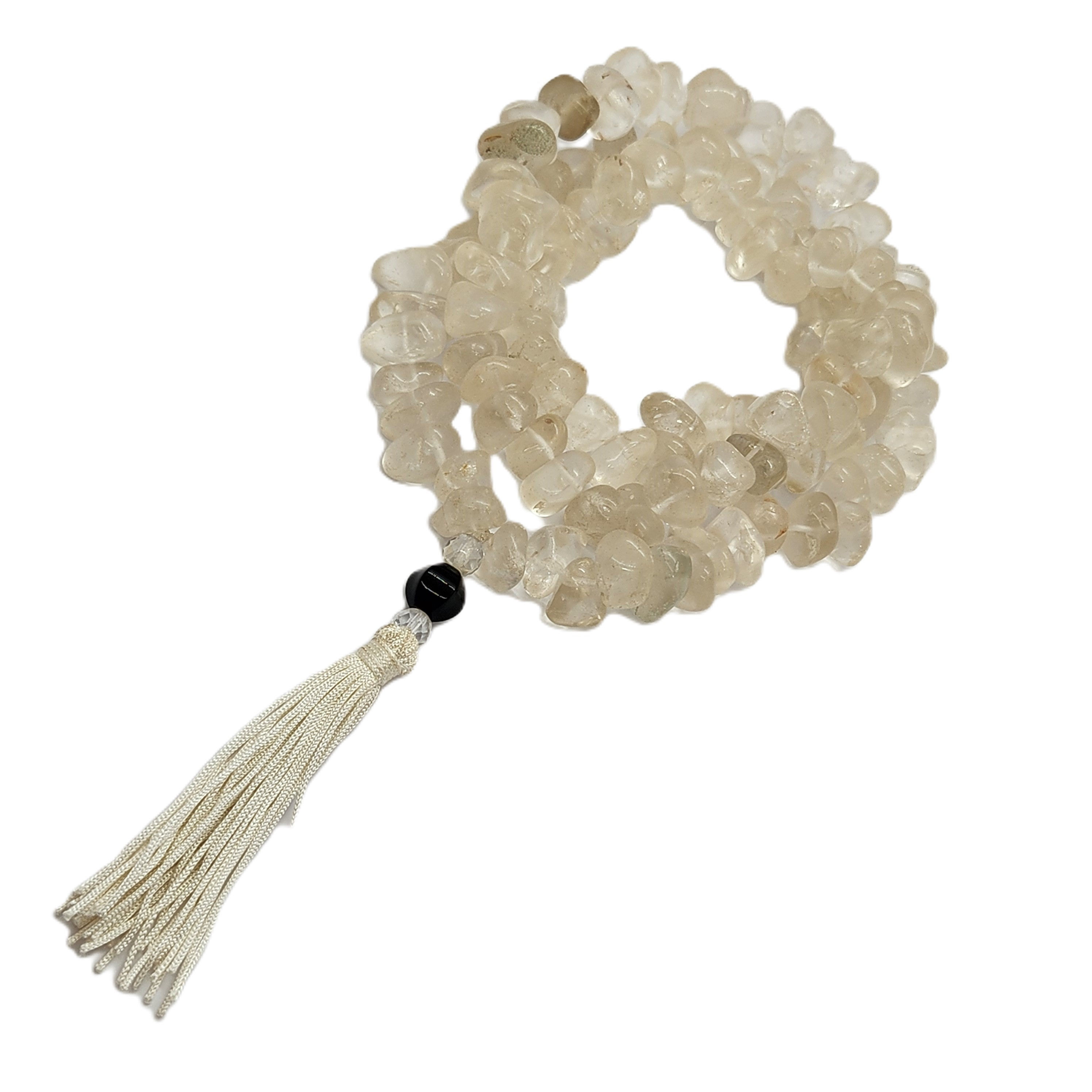 JAPAMALA DE QUARTZO TRANSPARENTE POLIDO