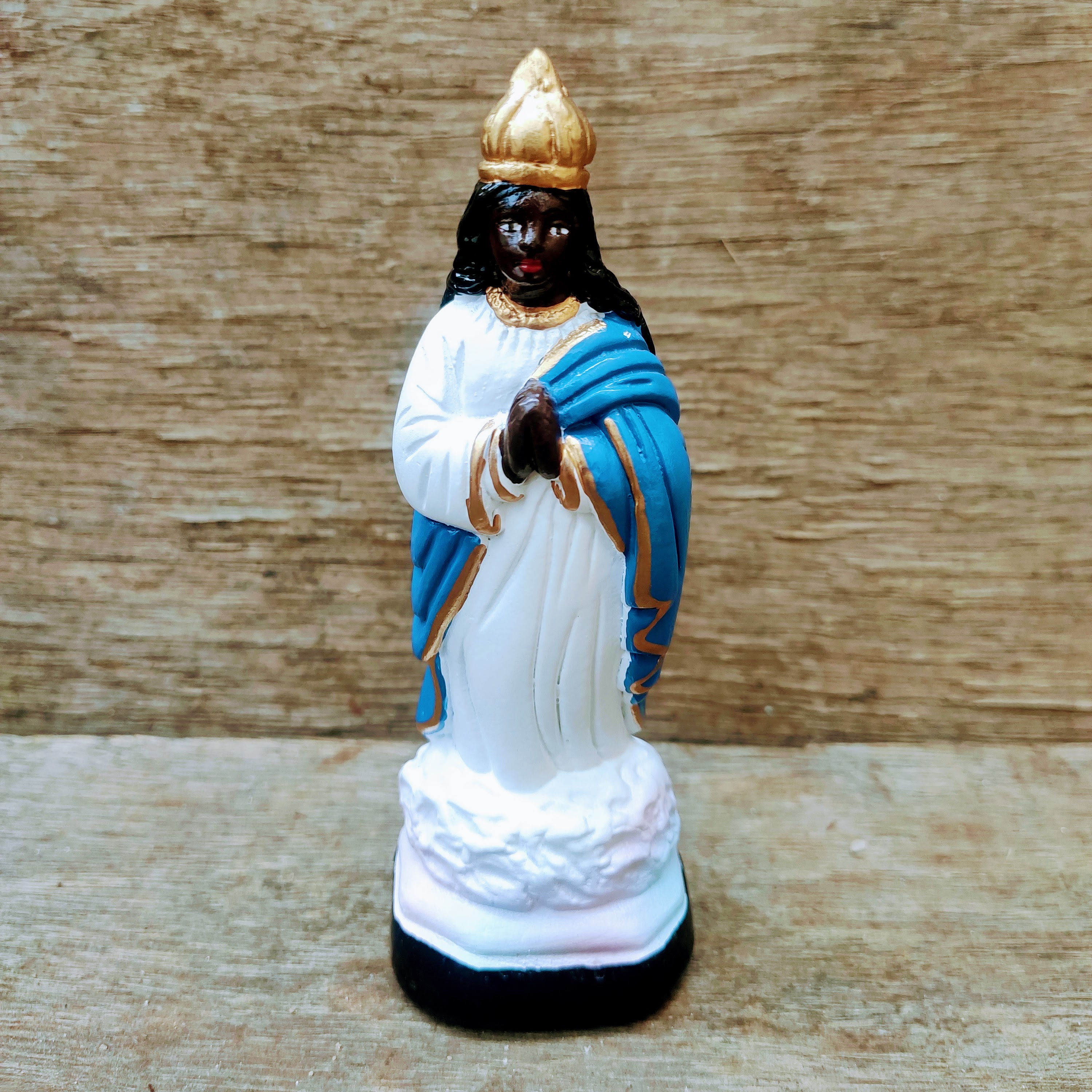 SANTA SARA PRETA GESSO 10CM