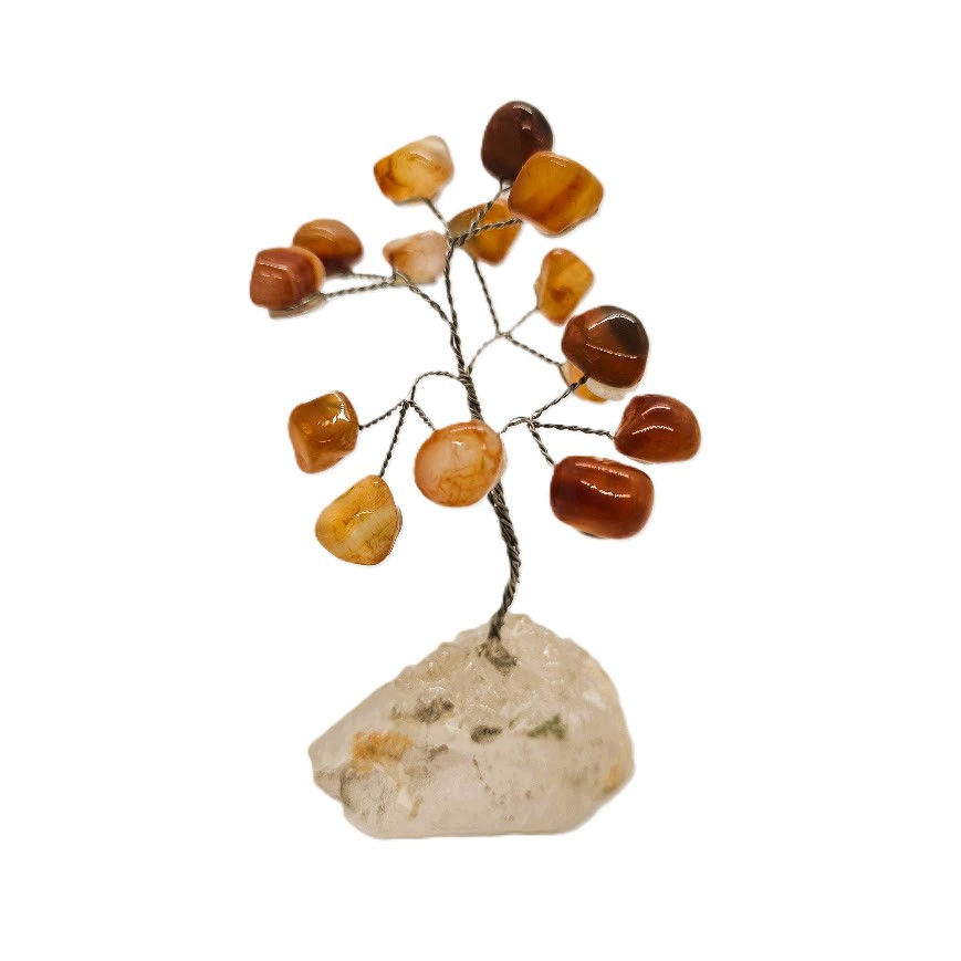ÁRVORE DE CRISTAL 10CM - ÁGATA MARROM