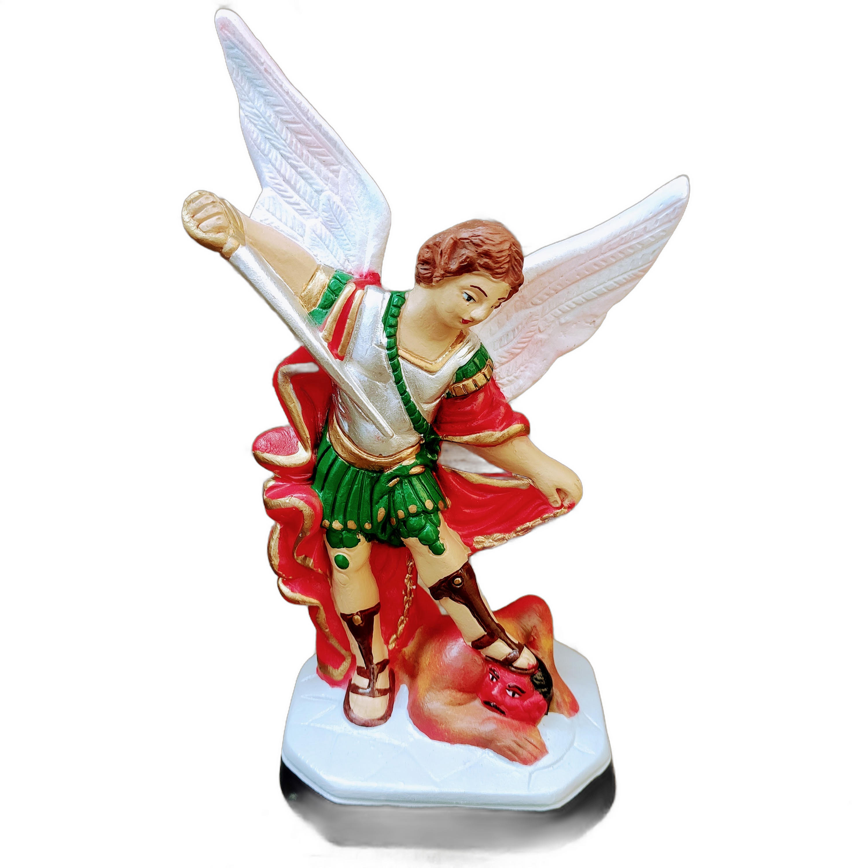 SÃO MIGUEL GESSO 15CM ASAS ABERTAS