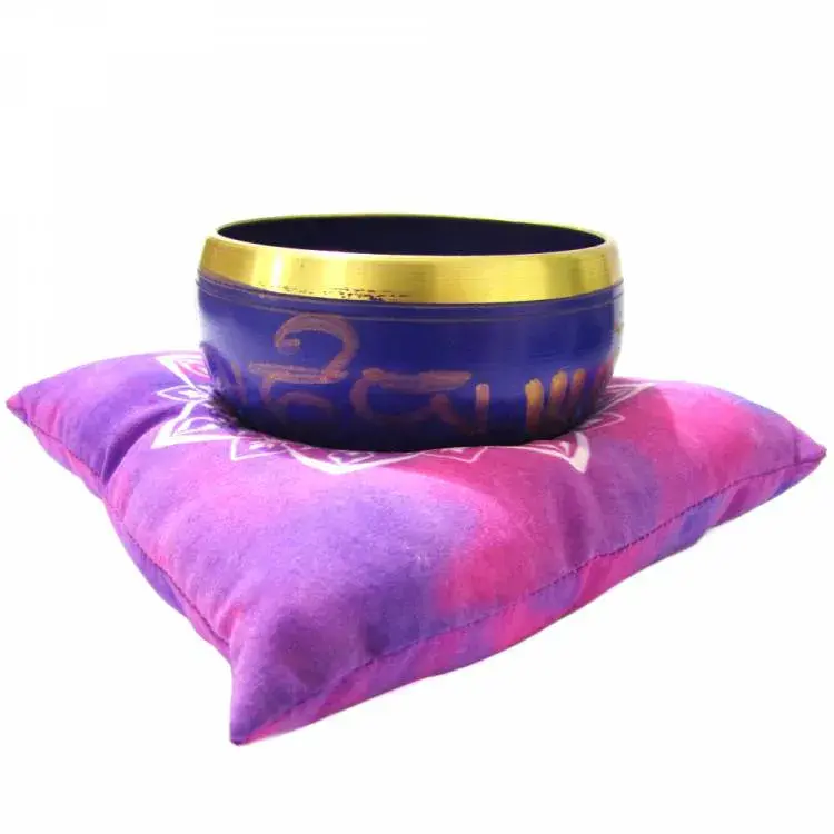 Miniatura: ALMOFADA TIE DYE OM P/ TIGELA TIBETANA 15CM