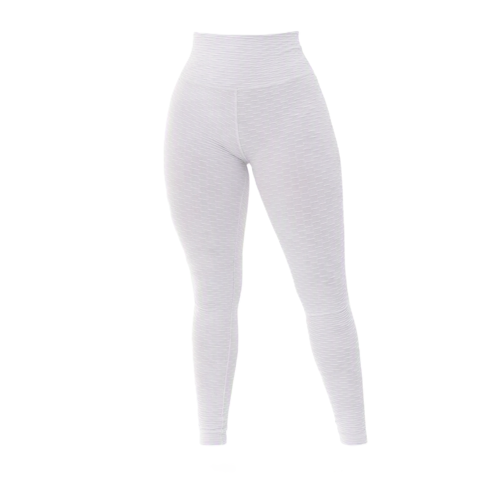LEGGING DE POLIAMIDA TEXTURIZADA BRANCA