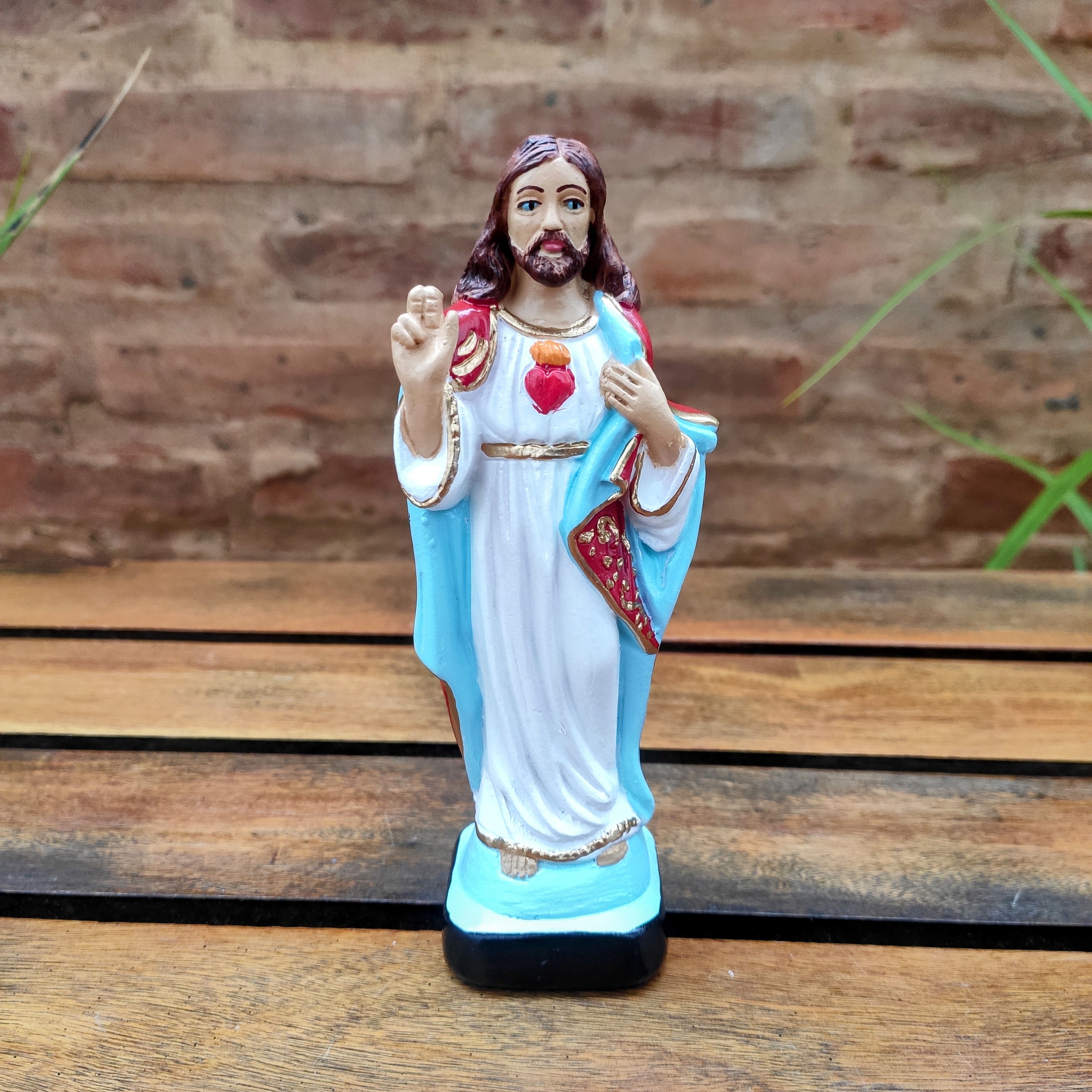 SAGRADO CORAÇÃO DE JESUS GESSO 15CM
